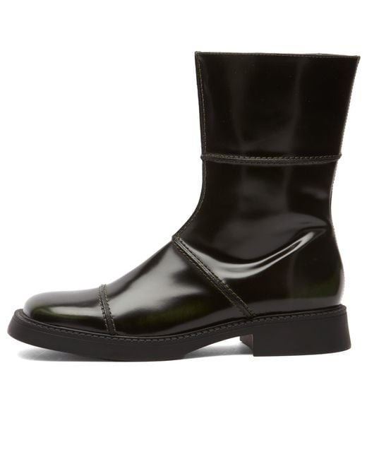 Miista Black Dahlia Khaki Ankle Boots