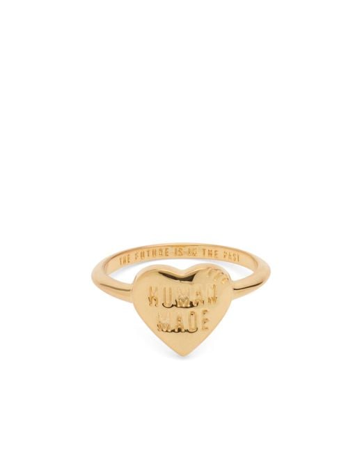 Human Made Metallic Heart Ring for men
