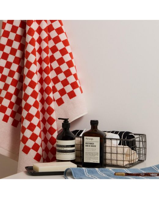 BAINA Red Roman Pool Towel