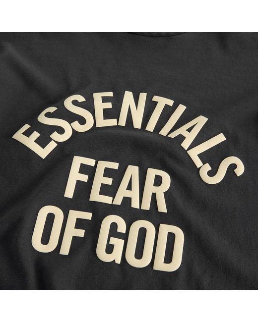 Fear Of God Black Campus Classic Short Sleeve T-Shirt
