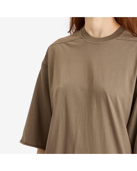 Rick Owens Brown Jumbo Short Sleeeve T-Shirt