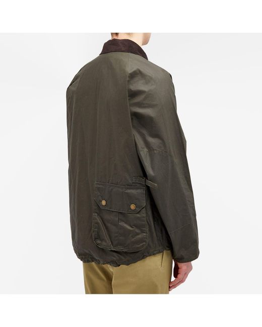 Barbour Green Heritage + Wax Deck Jacket for men