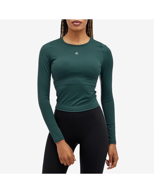 4th & Reckless Green Abby Active Long Sleeve Top