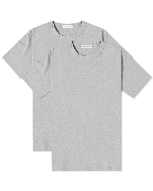 WOOD WOOD Gray Allan 2-pack T-shirt for men