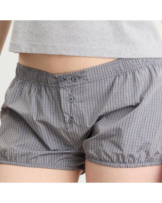 Fruity Booty Gray Tafetta Bloomer Shortie