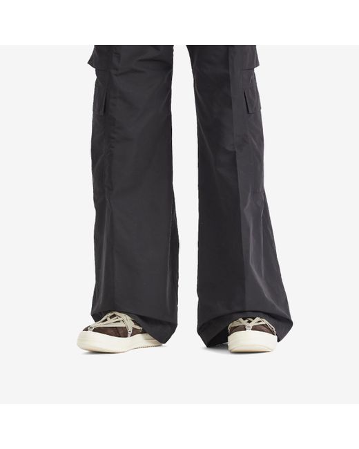 Rick Owens Brown Suede Megalaced Low Sneaks for men