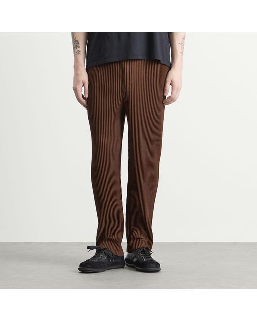 Homme Plissé Issey Miyake Brown Pleat Pant for men