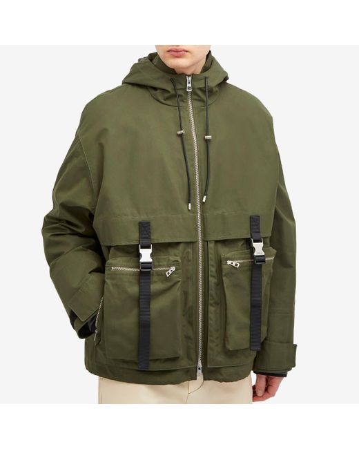 Loewe Green Military Parka Jacket for men