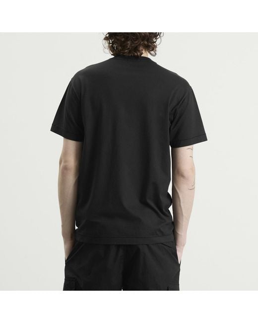 Stone Island Black Patch Logo T-Shirt for men