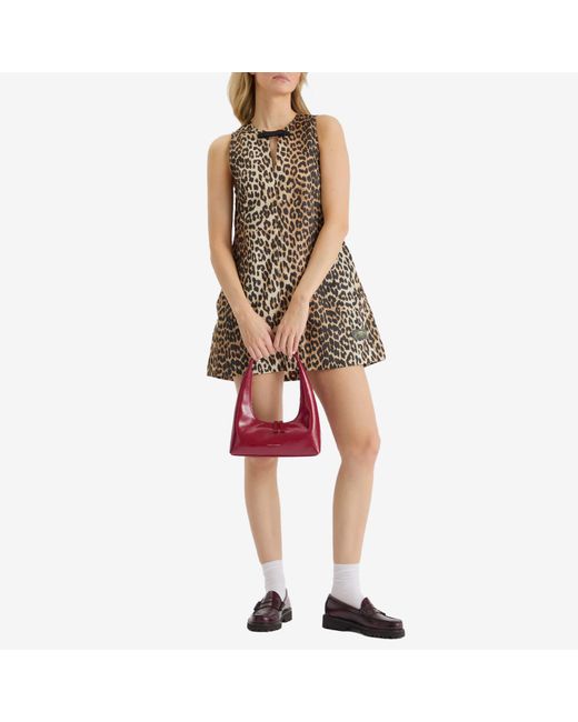 Ganni Duchesse Nylon Mini Dress | Lyst