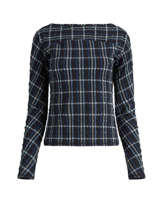 Peachy Den Blue Cindy Long Sleeve Top