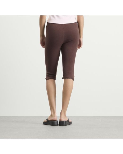 House Of Sunny Brown Classic Capri Pants