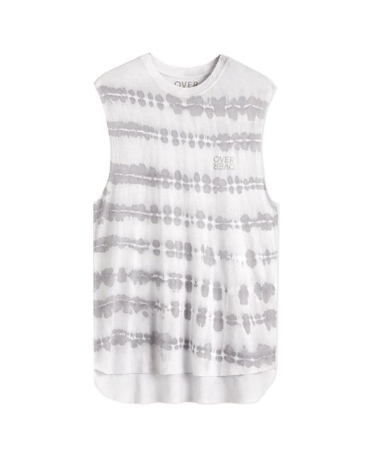 OVER OVER Gray Filagen Easy Sleeveless T-Shirt for men