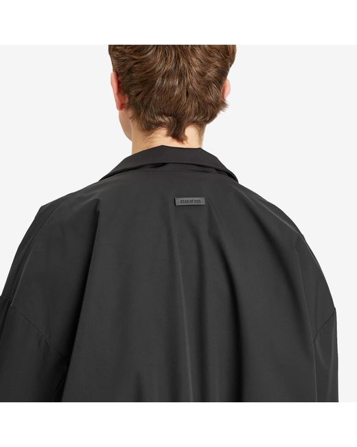 Fear Of God Black High Neck Technical Track Jacket for men