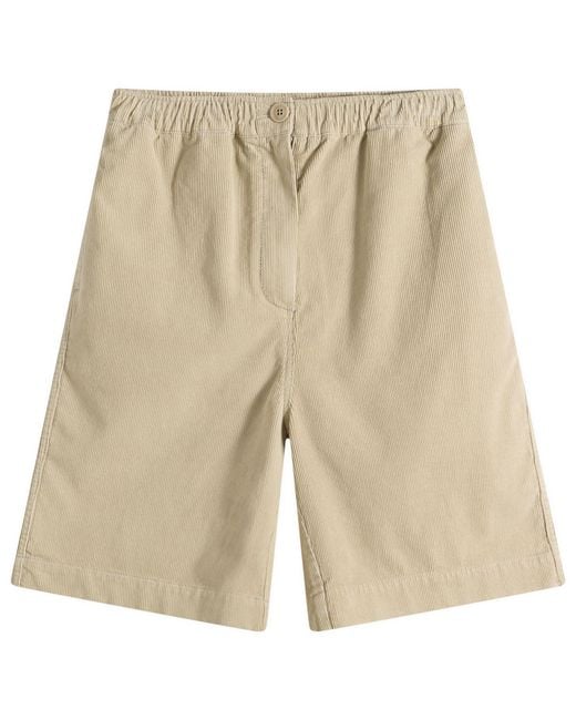NOTHING WRITTEN Natural Cotton Corduroy Shorts