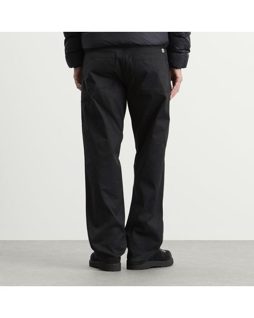 Moncler Blue Gabardine Cotton Trousers for men