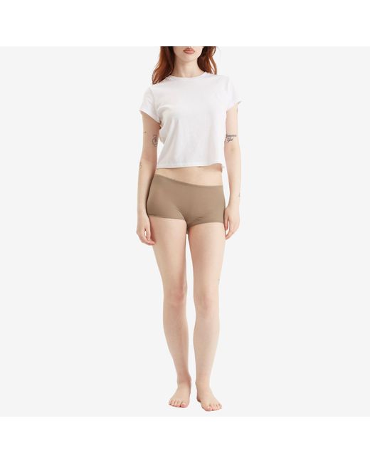 Skims Brown Fits Everybody Boyshort Pant