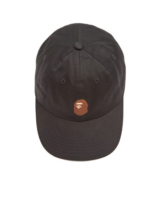 A Bathing Ape Black One Point Cap for men