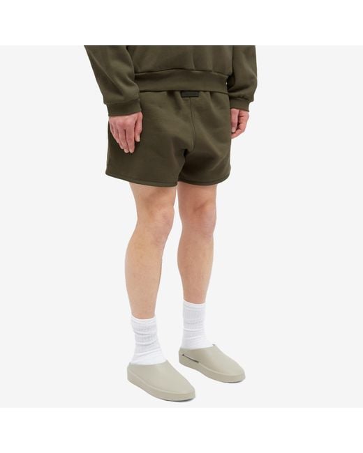 Fear Of God Green Spring Tab Detail Sweat Shorts for men