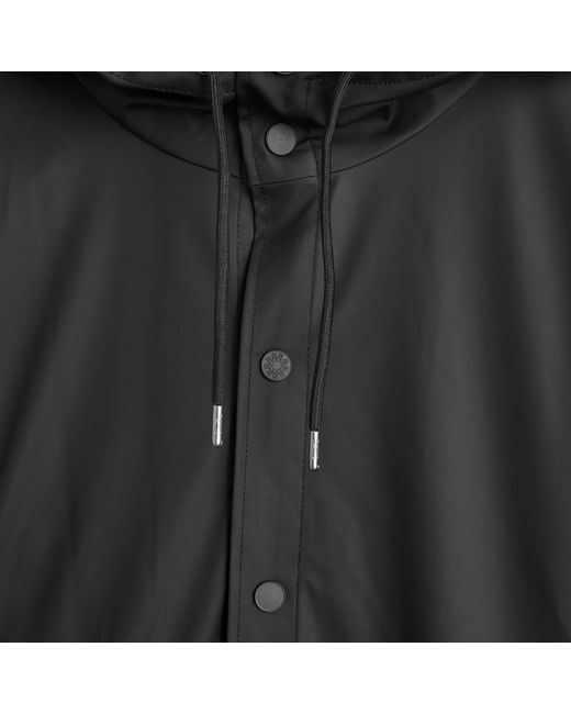 Rains Black Long Jacket