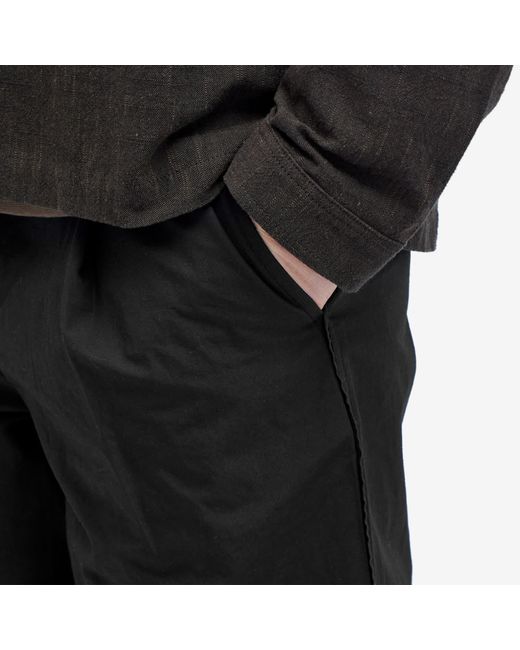 Folk Black Wide Fit Trousers for men
