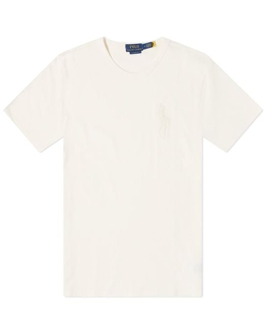 Polo Ralph Lauren White Big Pony T-Shirt for men