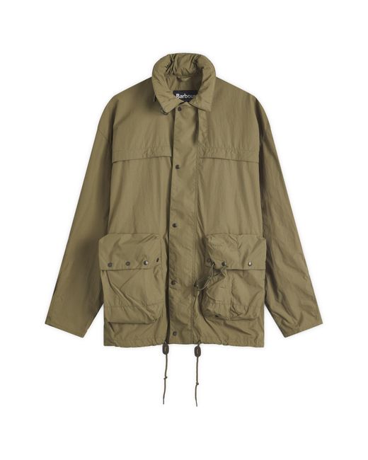 Barbour Green Heritage+ Modified Durham Showerproof Jacket for men
