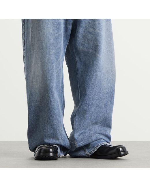 Balenciaga Black Leather Loafer for men