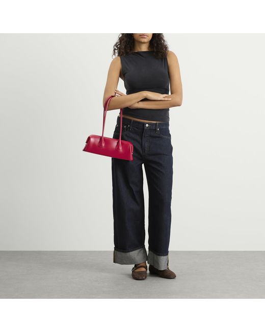 GOOD AMERICAN Blue Good Standard Baggy Cuffed Jeans