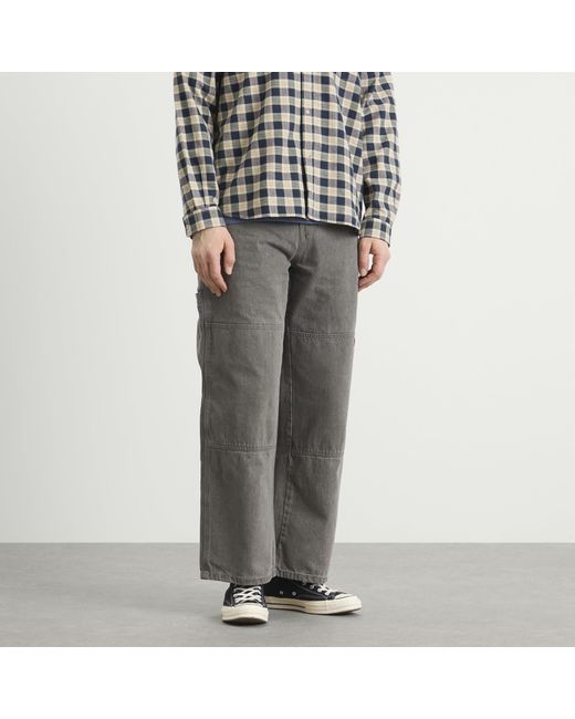 Dickies Gray Double Knee Loose Straight Denim Jeans for men