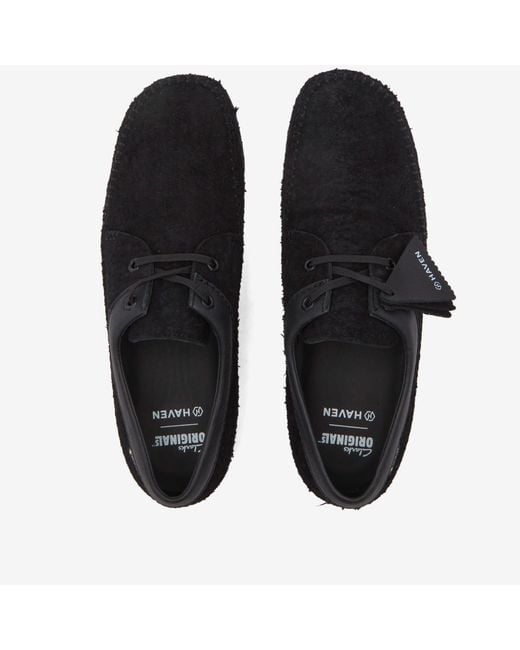 CLARKS Weaver GTX　Black Suede UK7.5 MENS Weaver X Haven GORE-TEX Black Moccasins | Clarks CA