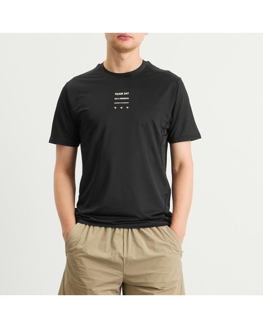 Represent Black 247 Short Sleeve Runner T-Shirt for men