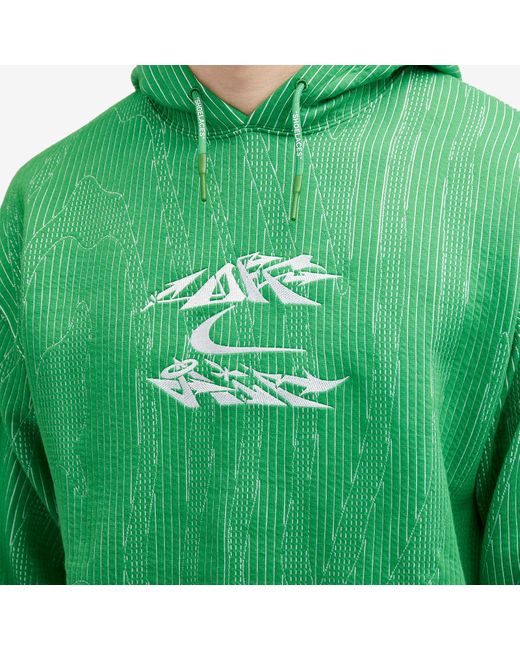 Nike Green X Off- Mc Engineered Hoodie for men