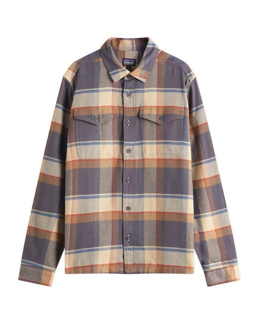 Patagonia Brown Fjord Flannel Shirt for men