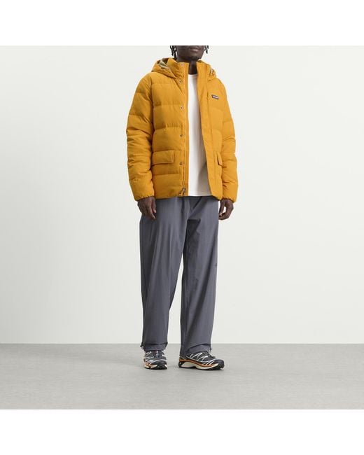 Patagonia Yellow Sisar Down Hooded Jacket for men