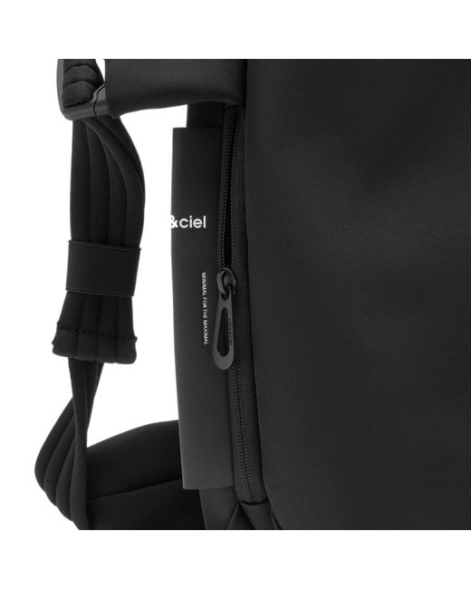 Côte&Ciel Black Rour Sleek Backpack