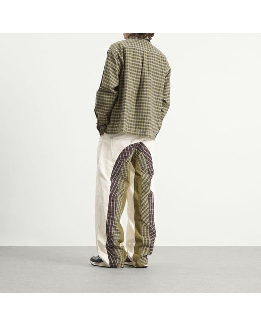 STORY mfg. Natural Hand Applique Poetry Pants for men