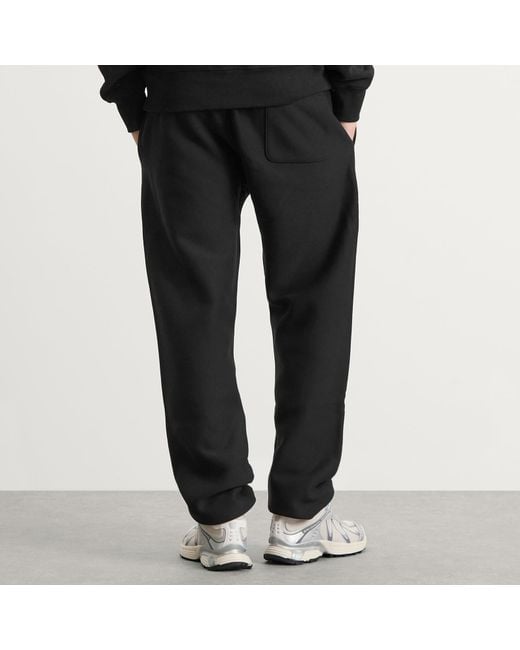 Champion Black Classic Cuffed Cotton Sweatpants for men