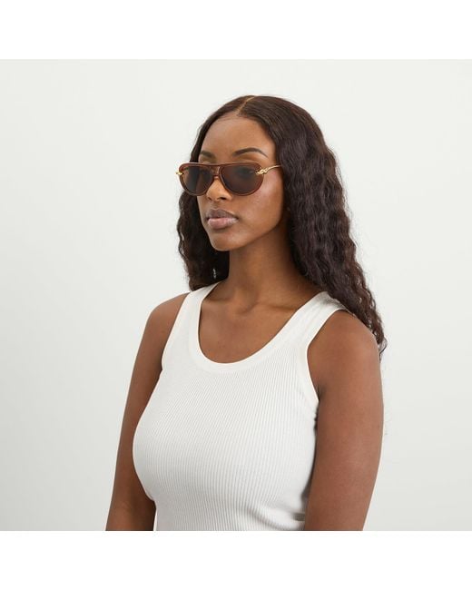 Bottega Veneta Brown Bottega Veneta Bv1418S New Knot Sunglasses