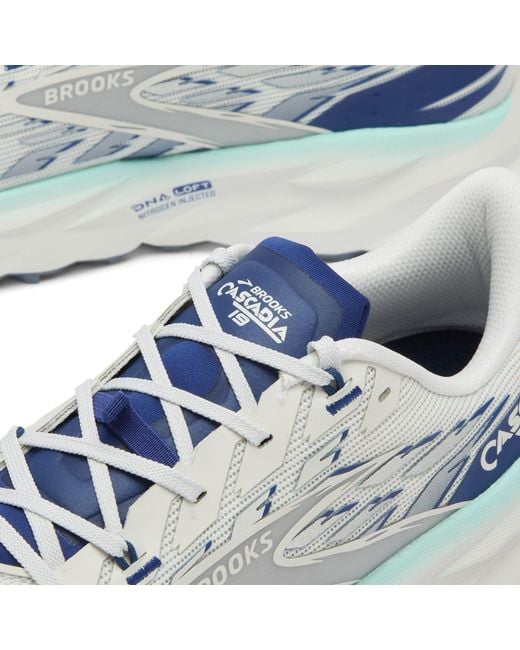 Brooks Blue Cascadia 19 Sneaker for men