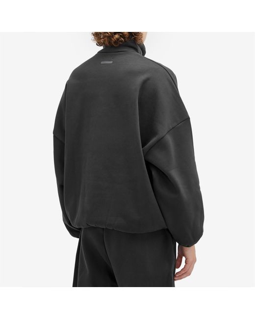 Adidas Black X Fear Of God Athletics Fleece Mock Sweatshirt for men