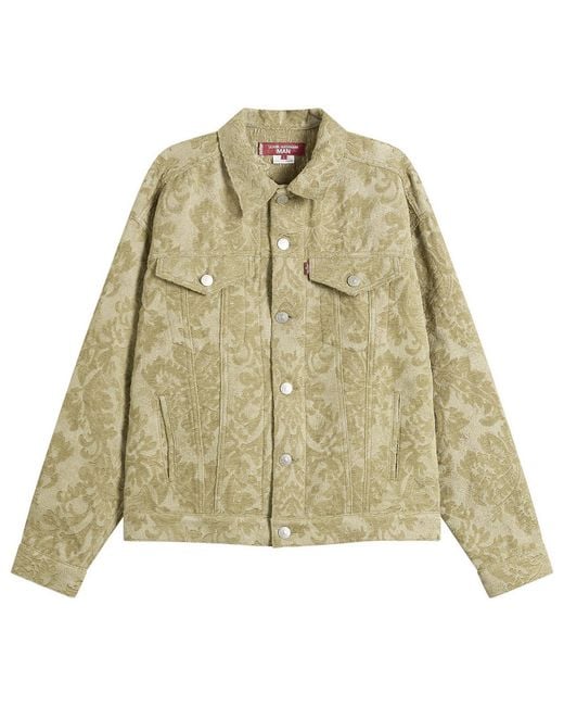 Junya Watanabe Green Levi's Name Denim Jacket for men