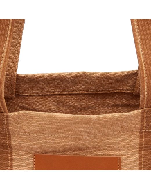 J.W. Anderson Brown Canvas Tote Bag for men