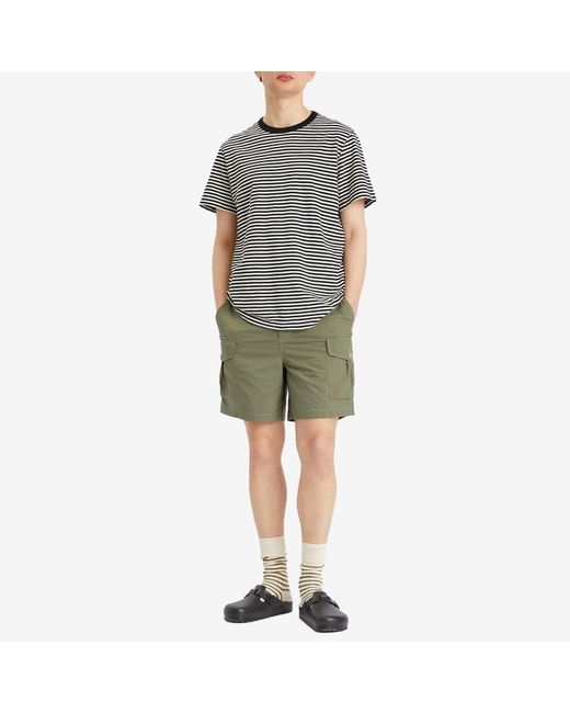 Folk Green Utility Shorts for men