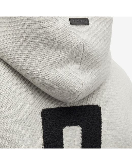 Fear Of God Gray Boucle 8 Hoodie for men