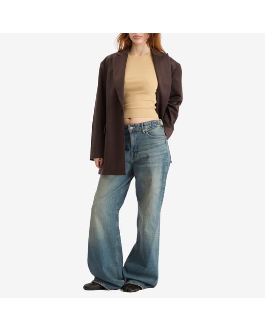 Represent Brown Crimp Blazer