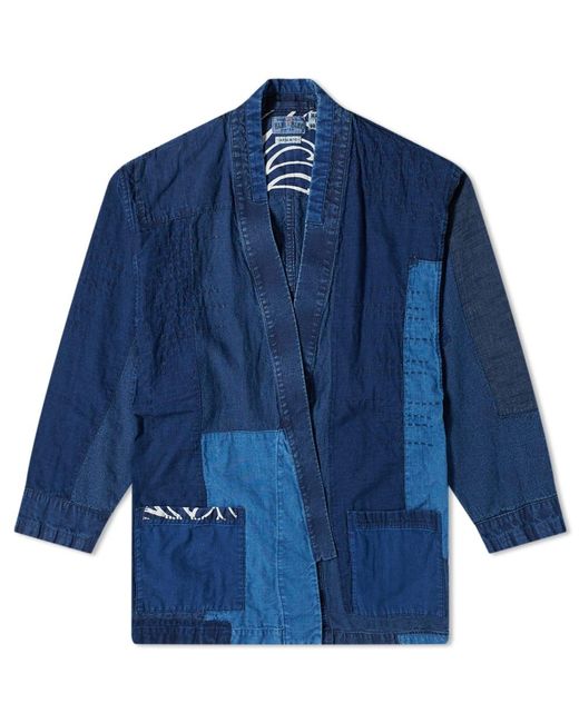 Blue Blue Japan Blue Japan Patchwork "haori" Kimono Jacket for men