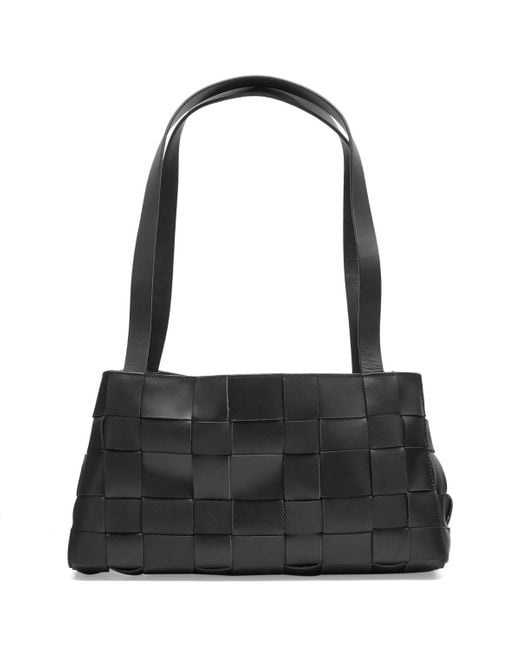 St. Agni Black Slim Woven Tote