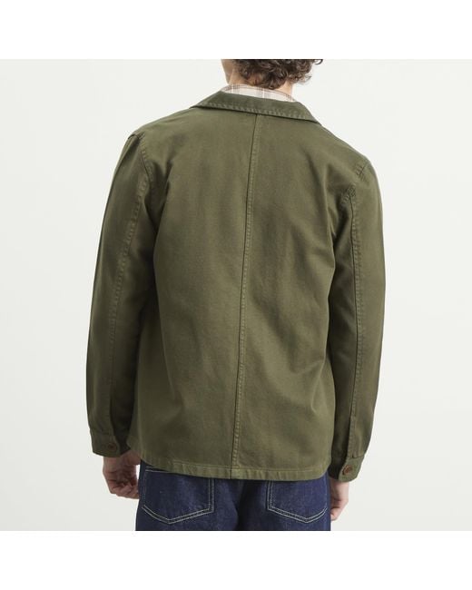 Nudie Jeans Green Nudie Barney Worker Jacket for men