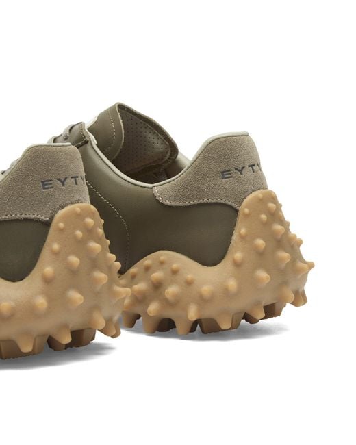 Eytys Brown Aria Leather Sneakers for men